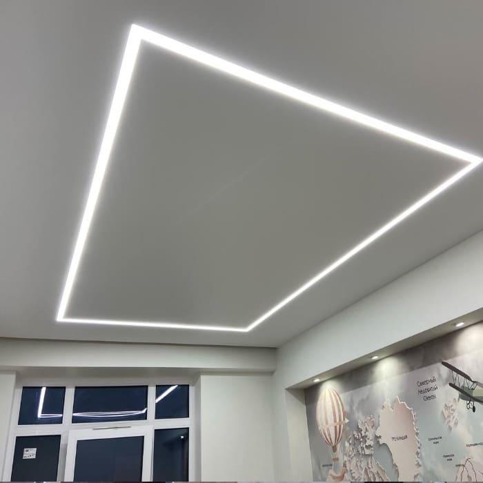 16 м2 белый матовый 16 м2 Натяжной потолок белый матовый